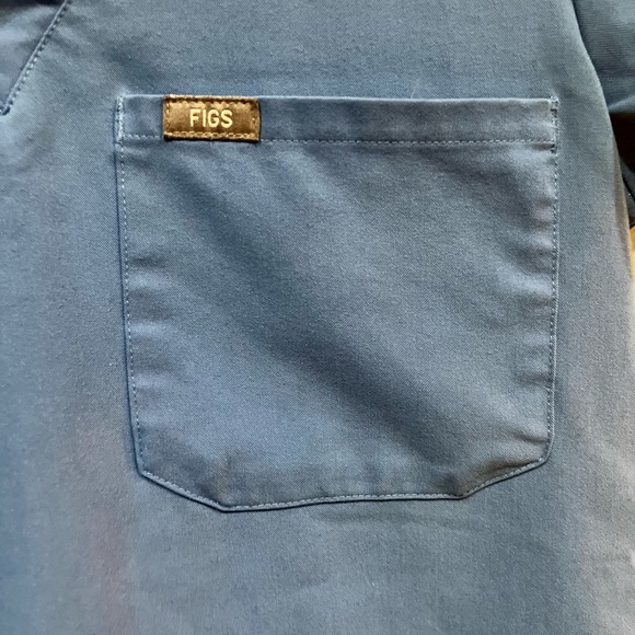 Women’s Figs Ceil Blue Scrub Top XXS - Picture 2 of 3